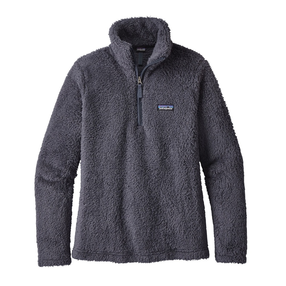 Patagonia Women’s 1/4 Zip Los Gatos Smolder Blue Soft Fleece Pullover L - Picture 2 of 15
